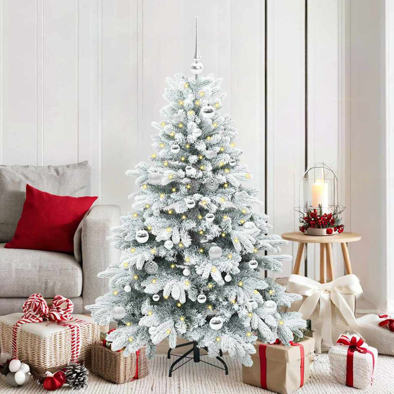 Load image into Gallery viewer, Vidaxl kunstkerstboom met 150 led met standaard wit 150 cm pe en pvc
