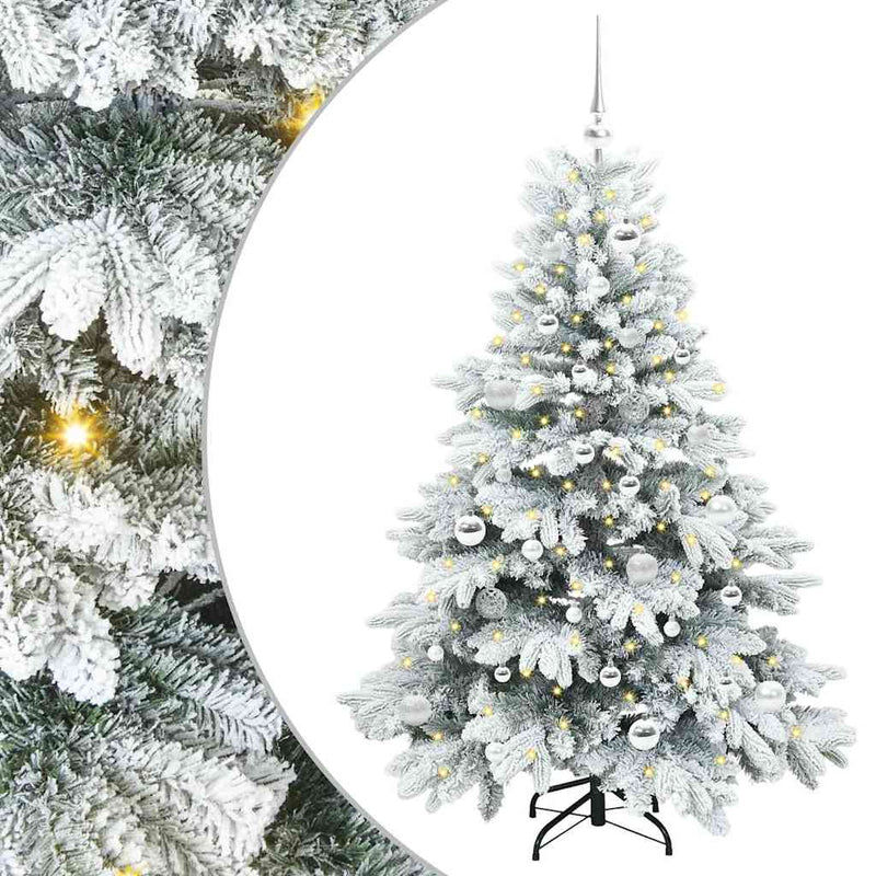 Load image into Gallery viewer, Vidaxl kunstkerstboom met 150 led met standaard wit 150 cm pe en pvc
