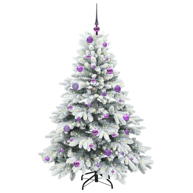 Load image into Gallery viewer, Vidaxl kunstkerstboom met 150 led met standaard wit 150 cm pe en pvc
