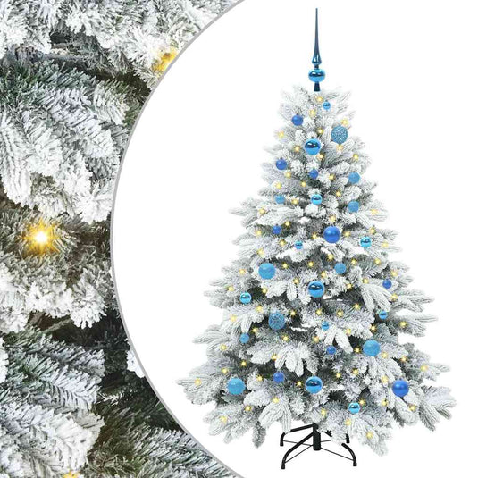Vidaxl kunstkerstboom met 150 led met standaard wit 150 cm pe en pvc