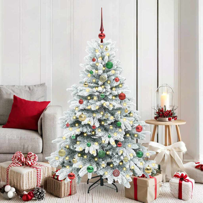 Load image into Gallery viewer, Vidaxl kunstkerstboom met 150 led met standaard wit 150 cm pe en pvc
