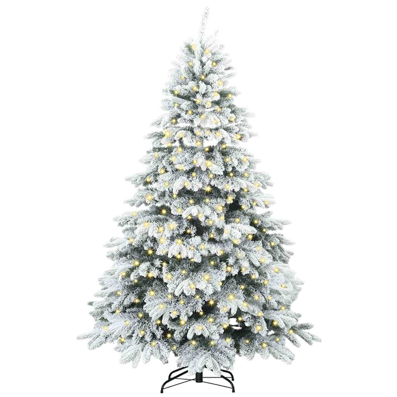 Load image into Gallery viewer, Vidaxl kunstkerstboom met 300 led met standaard wit 180 cm pe en pvc

