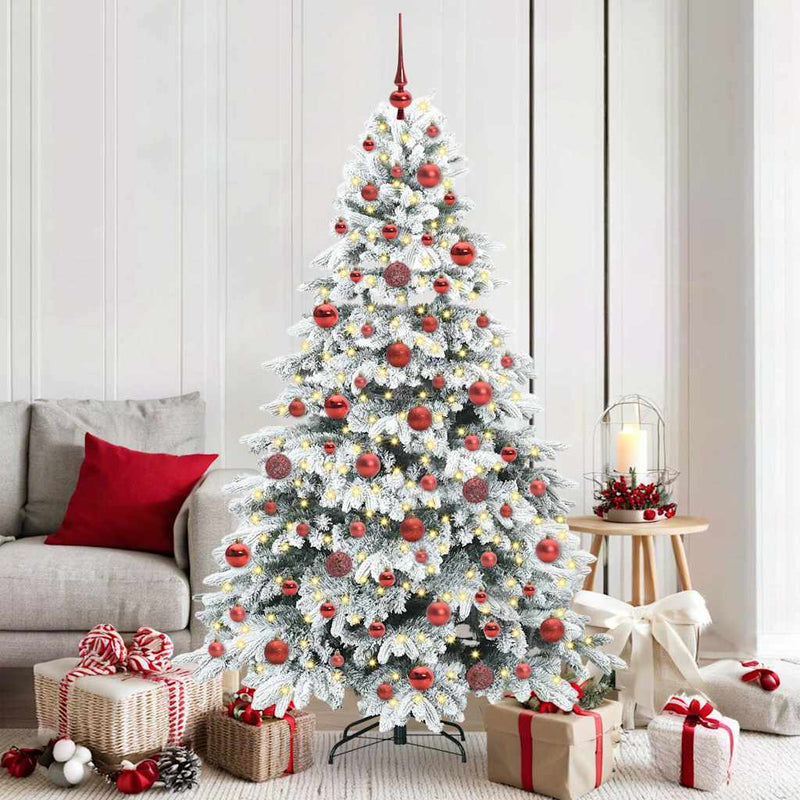 Load image into Gallery viewer, Vidaxl kunstkerstboom met 300 led met standaard wit 180 cm pe en pvc
