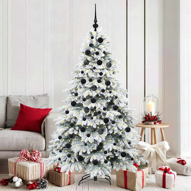 Load image into Gallery viewer, Vidaxl kunstkerstboom met 300 led met standaard wit 180 cm pe en pvc
