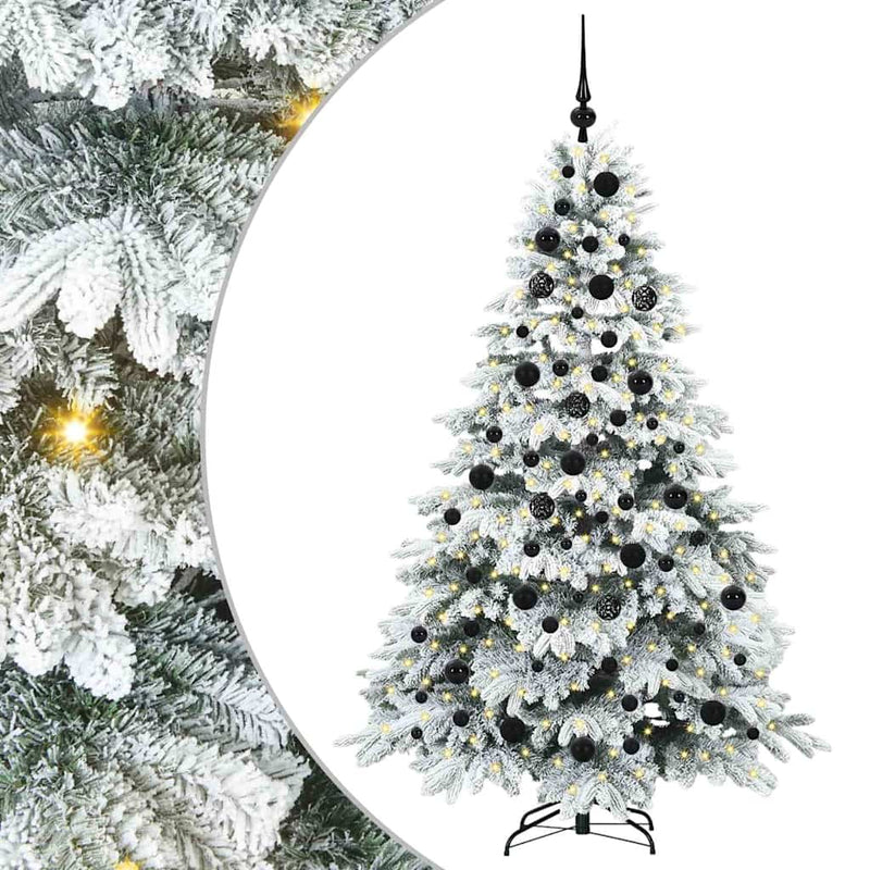 Load image into Gallery viewer, Vidaxl kunstkerstboom met 300 led met standaard wit 180 cm pe en pvc
