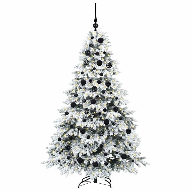 Load image into Gallery viewer, Vidaxl kunstkerstboom met 300 led met standaard wit 180 cm pe en pvc
