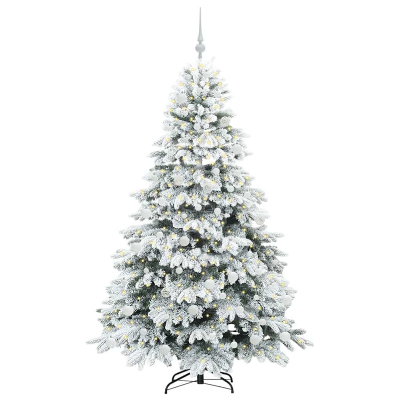 Load image into Gallery viewer, Vidaxl kunstkerstboom met 300 led met standaard wit 180 cm pe en pvc
