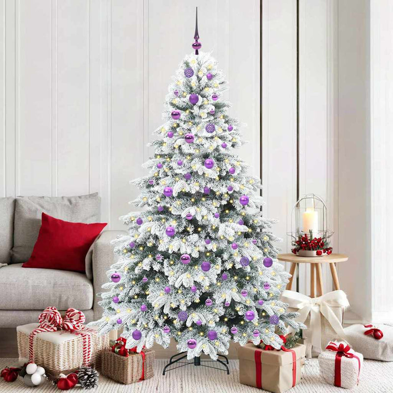 Load image into Gallery viewer, Vidaxl kunstkerstboom met 300 led met standaard wit 180 cm pe en pvc
