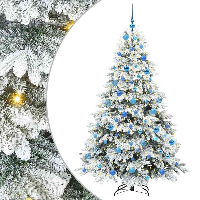 Load image into Gallery viewer, Vidaxl kunstkerstboom met 300 led met standaard wit 180 cm pe en pvc
