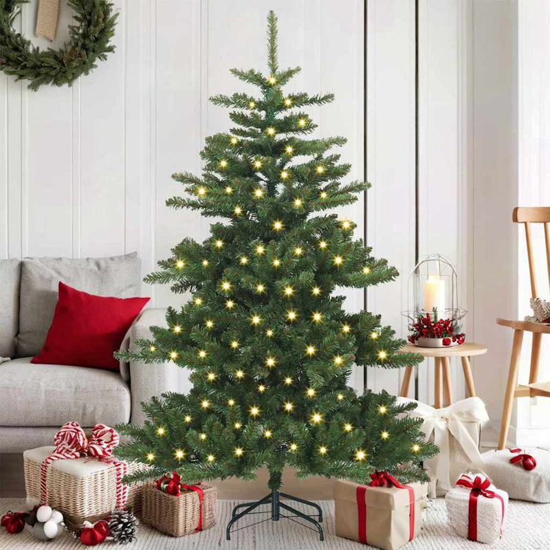Load image into Gallery viewer, Vidaxl kunstmatige inklapbare kerstboom groen 150 cm pvc en staal
