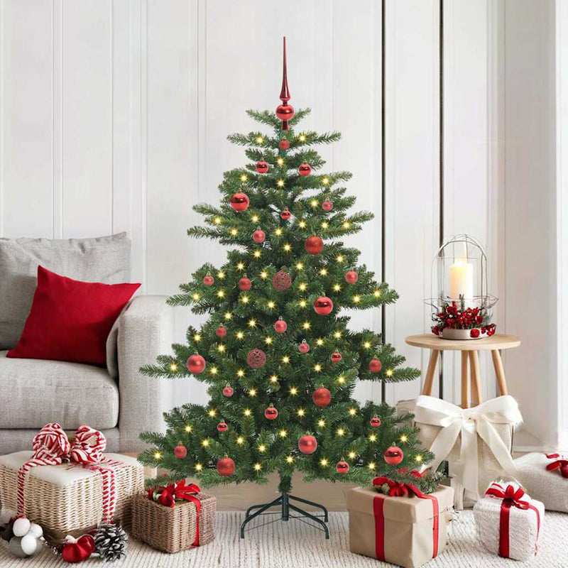 Load image into Gallery viewer, Vidaxl kunstmatige inklapbare kerstboom groen 150 cm pvc en staal
