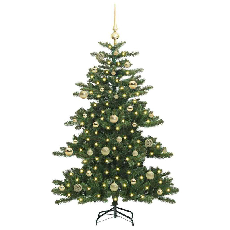 Load image into Gallery viewer, Vidaxl kunstmatige inklapbare kerstboom groen 150 cm pvc en staal
