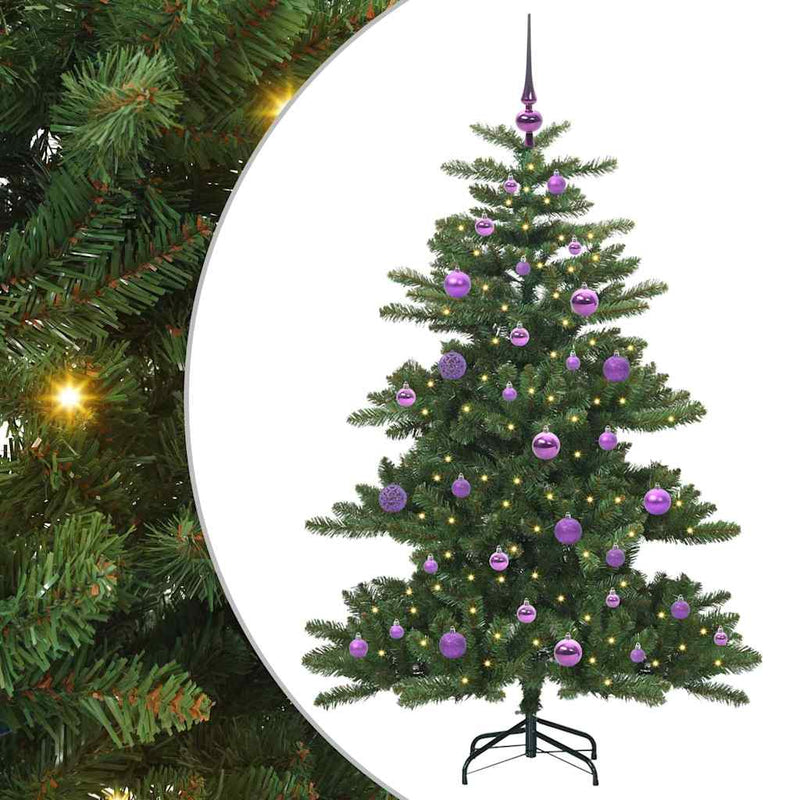 Load image into Gallery viewer, Vidaxl kunstmatige inklapbare kerstboom groen 150 cm pvc en staal
