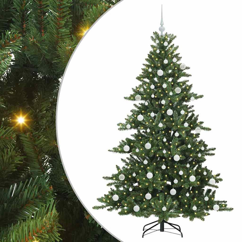 Load image into Gallery viewer, Vidaxl kunstmatige inklapbare kerstboom groen 180 cm pvc en staal
