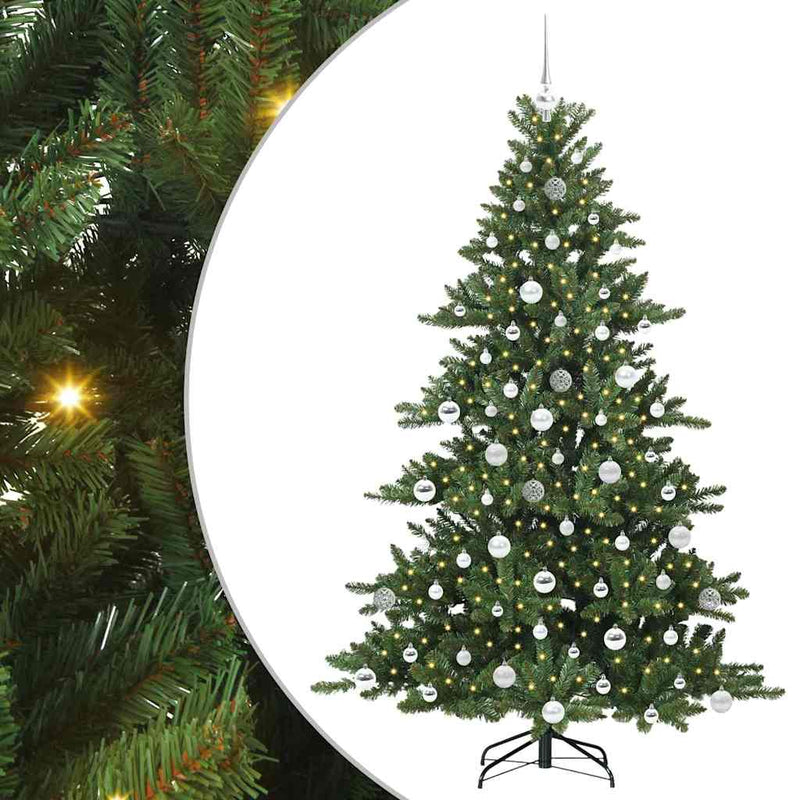 Load image into Gallery viewer, Vidaxl kunstmatige inklapbare kerstboom groen 180 cm pvc en staal
