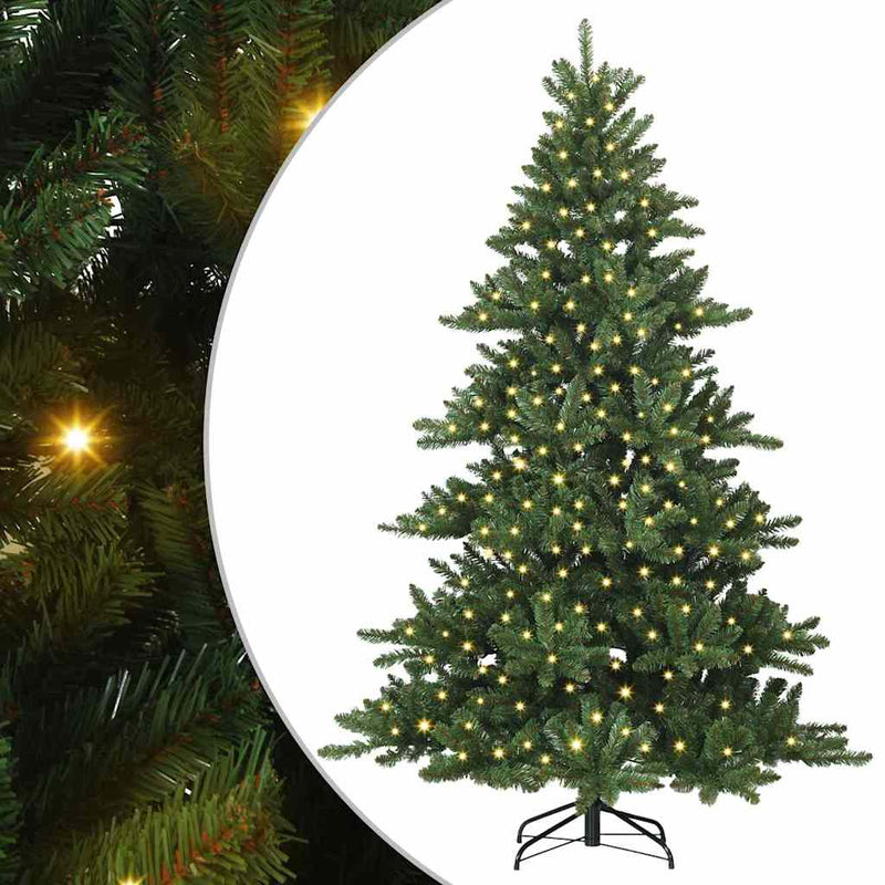 Load image into Gallery viewer, Vidaxl kunstmatige inklapbare kerstboom groen 210 cm pvc en staal

