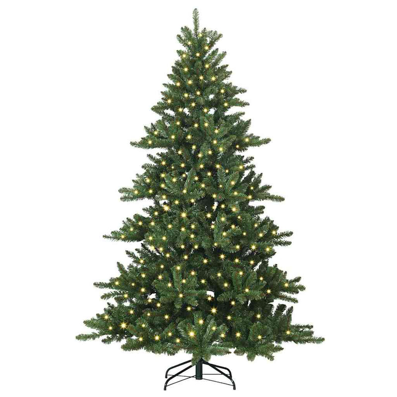 Load image into Gallery viewer, Vidaxl kunstmatige inklapbare kerstboom groen 210 cm pvc en staal
