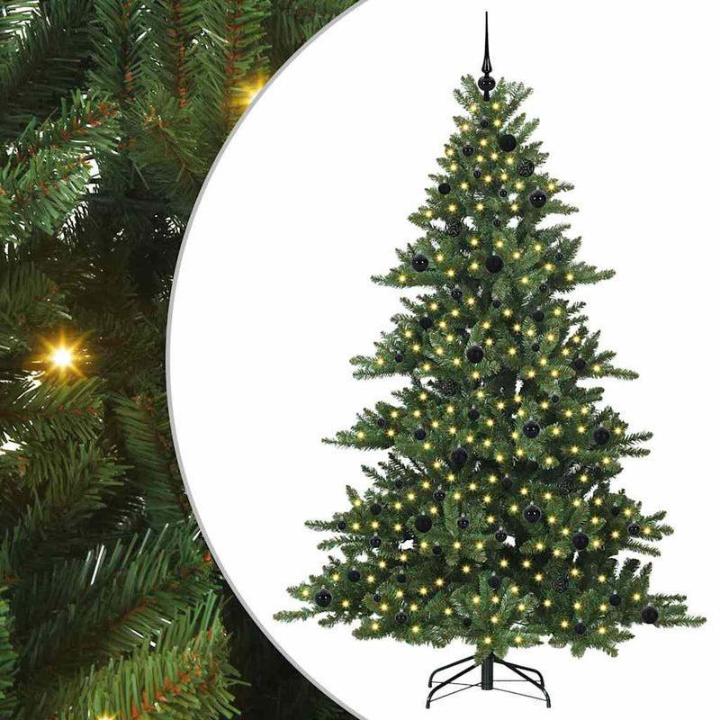 Load image into Gallery viewer, Vidaxl kunstmatige inklapbare kerstboom groen 210 cm pvc en staal
