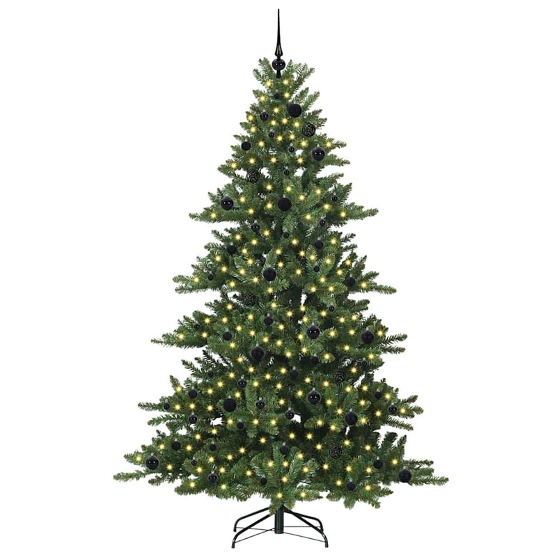 Load image into Gallery viewer, Vidaxl kunstmatige inklapbare kerstboom groen 210 cm pvc en staal
