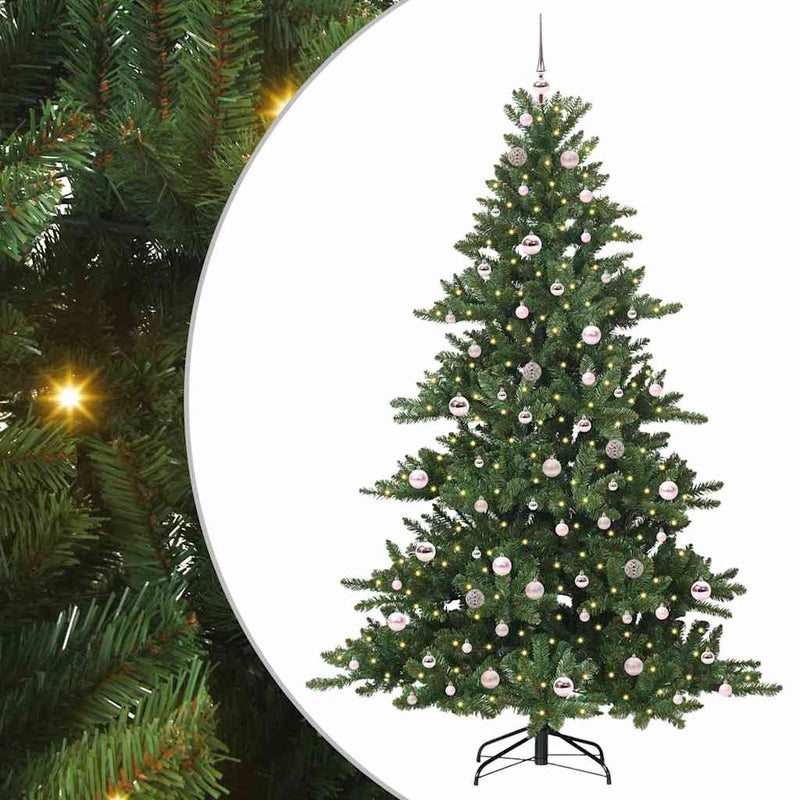 Load image into Gallery viewer, Vidaxl kunstmatige inklapbare kerstboom groen 210 cm pvc en staal
