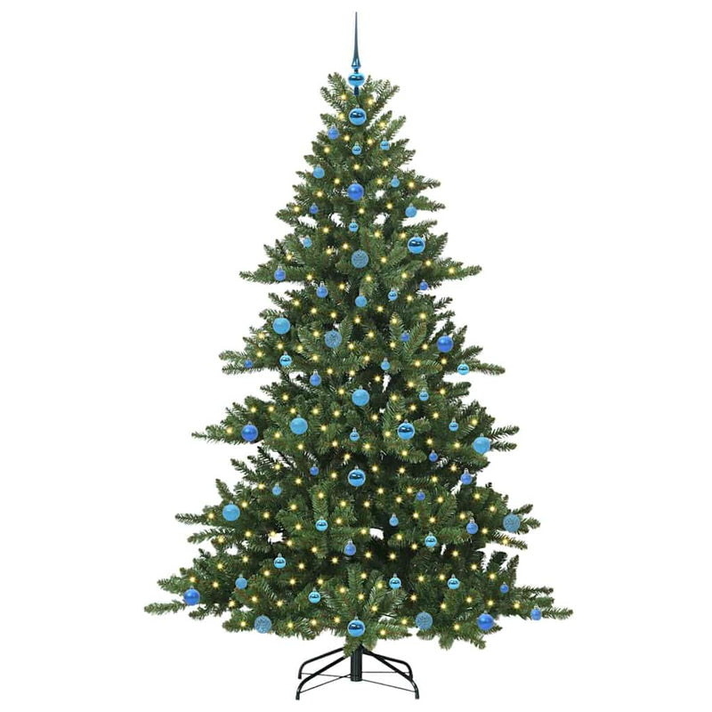 Load image into Gallery viewer, Vidaxl kunstmatige inklapbare kerstboom groen 210 cm pvc en staal
