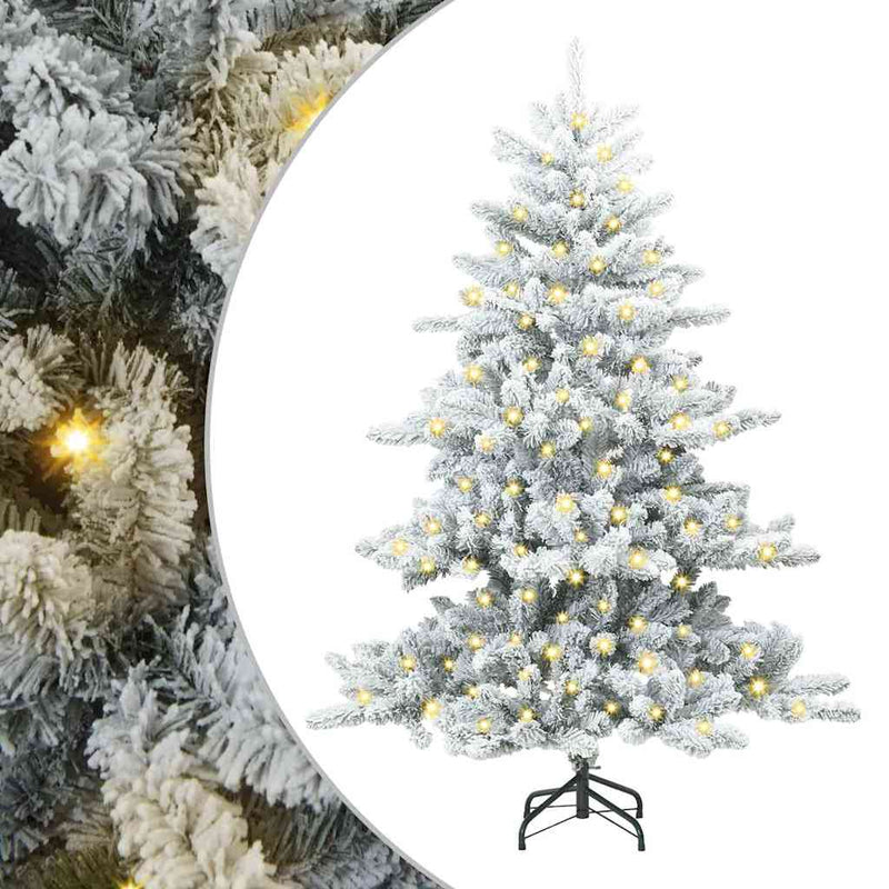 Load image into Gallery viewer, Vidaxl kunstmatige inklapbare kerstboom wit 150 cm pvc en staal
