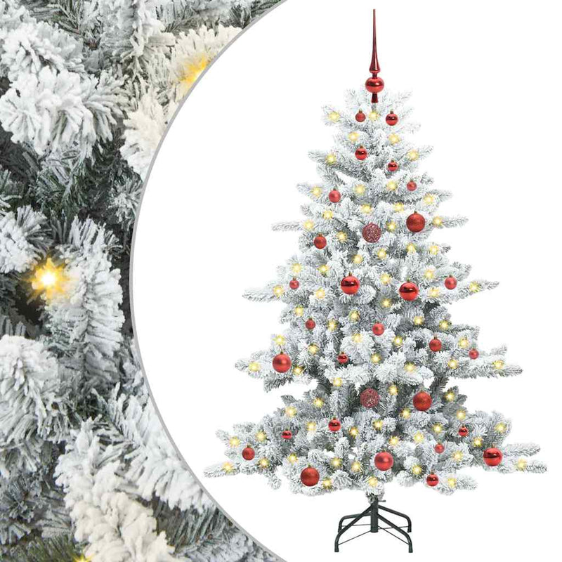 Load image into Gallery viewer, Vidaxl kunstmatige inklapbare kerstboom wit 150 cm pvc en staal
