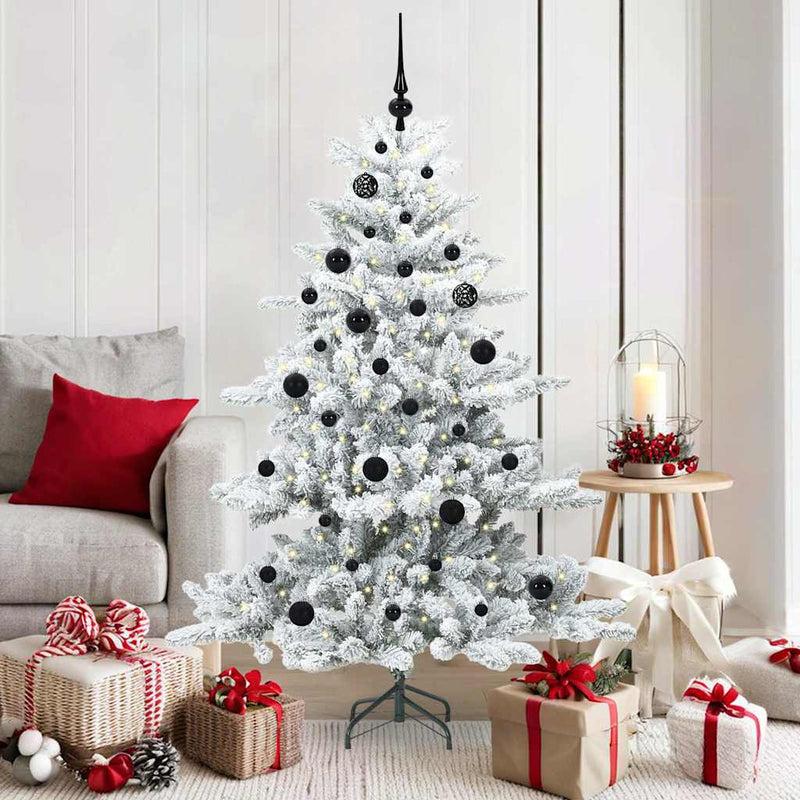 Load image into Gallery viewer, Vidaxl kunstmatige inklapbare kerstboom wit 150 cm pvc en staal
