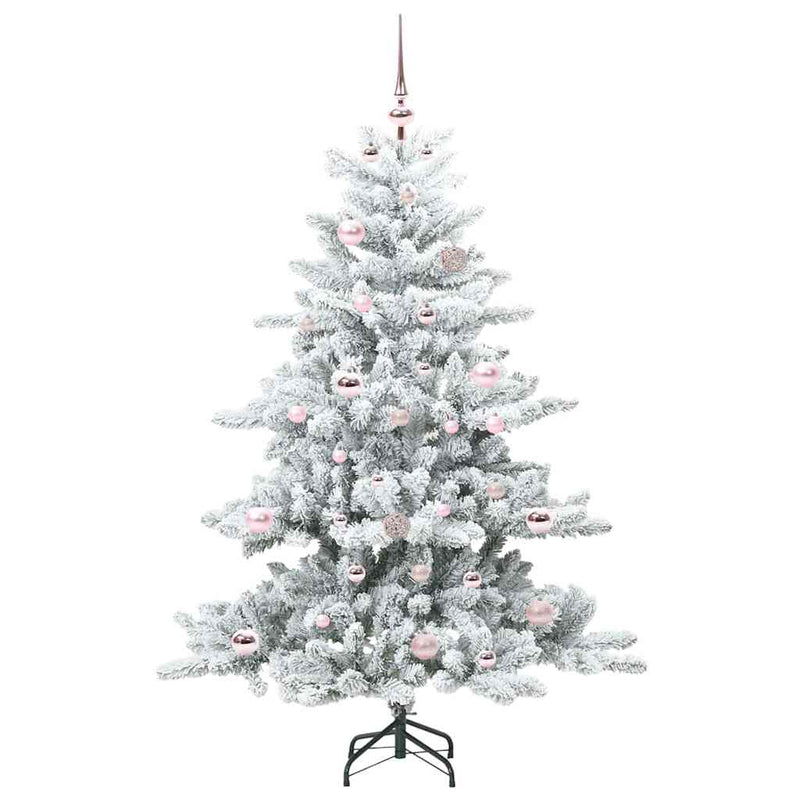 Load image into Gallery viewer, Vidaxl kunstmatige inklapbare kerstboom wit 150 cm pvc en staal
