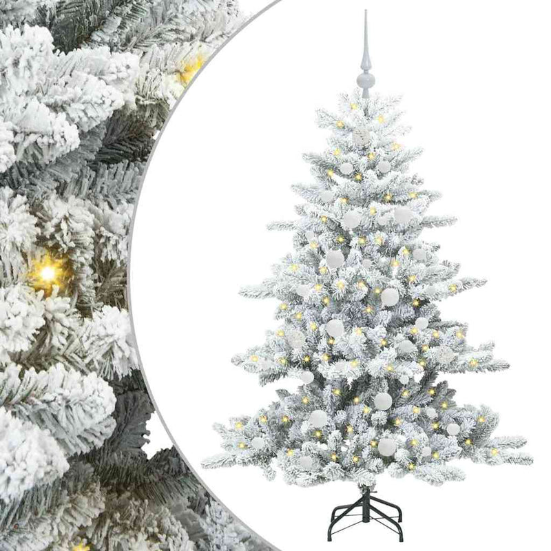 Load image into Gallery viewer, Vidaxl kunstmatige inklapbare kerstboom wit 150 cm pvc en staal
