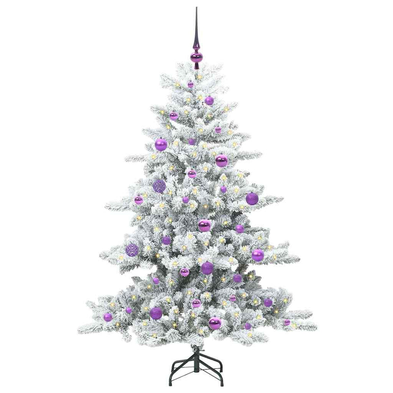 Load image into Gallery viewer, Vidaxl kunstmatige inklapbare kerstboom wit 150 cm pvc en staal
