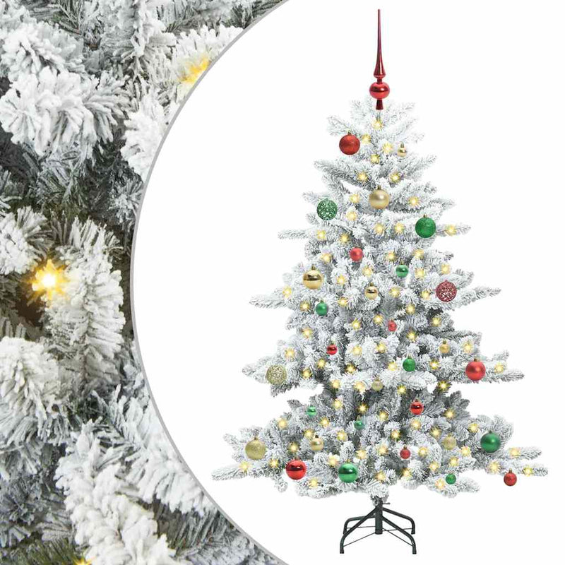 Load image into Gallery viewer, Vidaxl kunstmatige inklapbare kerstboom wit 150 cm pvc en staal

