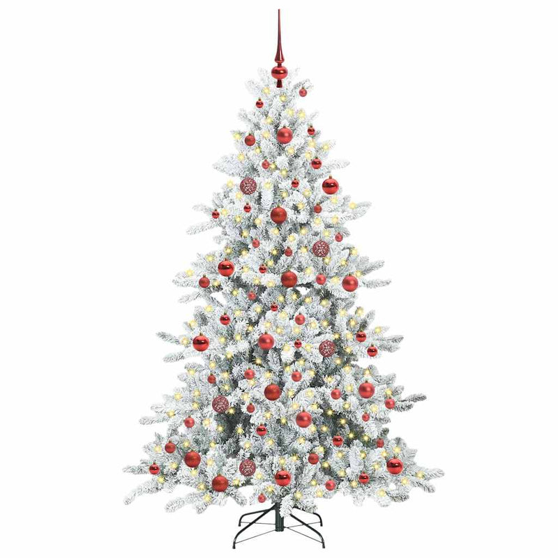 Load image into Gallery viewer, Vidaxl kunstmatige inklapbare kerstboom wit 180 cm pvc en staal
