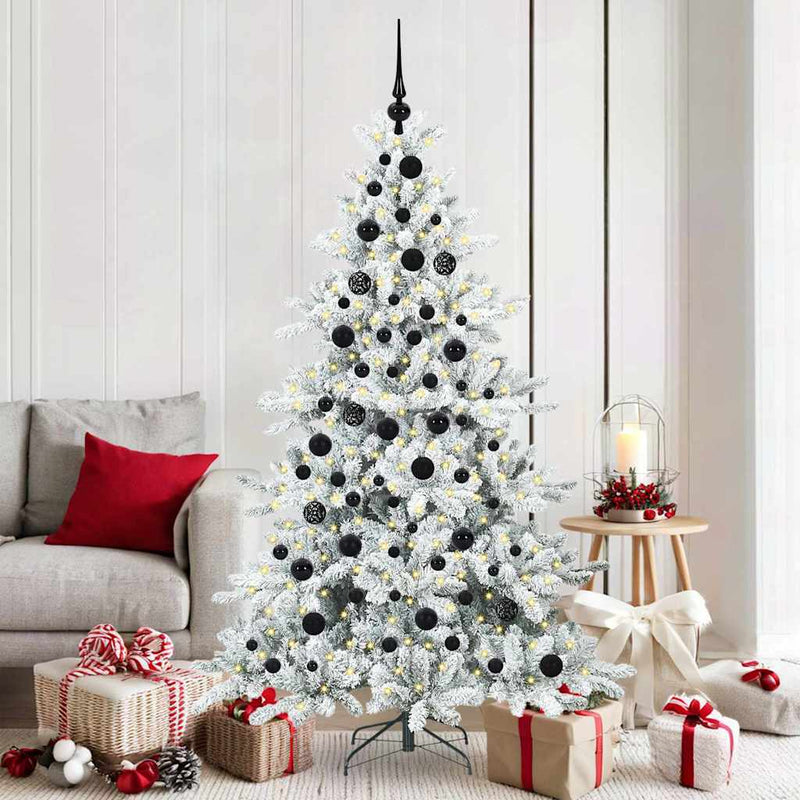 Load image into Gallery viewer, Vidaxl kunstmatige inklapbare kerstboom wit 180 cm pvc en staal
