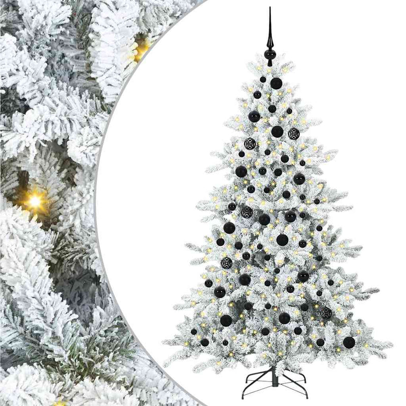 Load image into Gallery viewer, Vidaxl kunstmatige inklapbare kerstboom wit 180 cm pvc en staal
