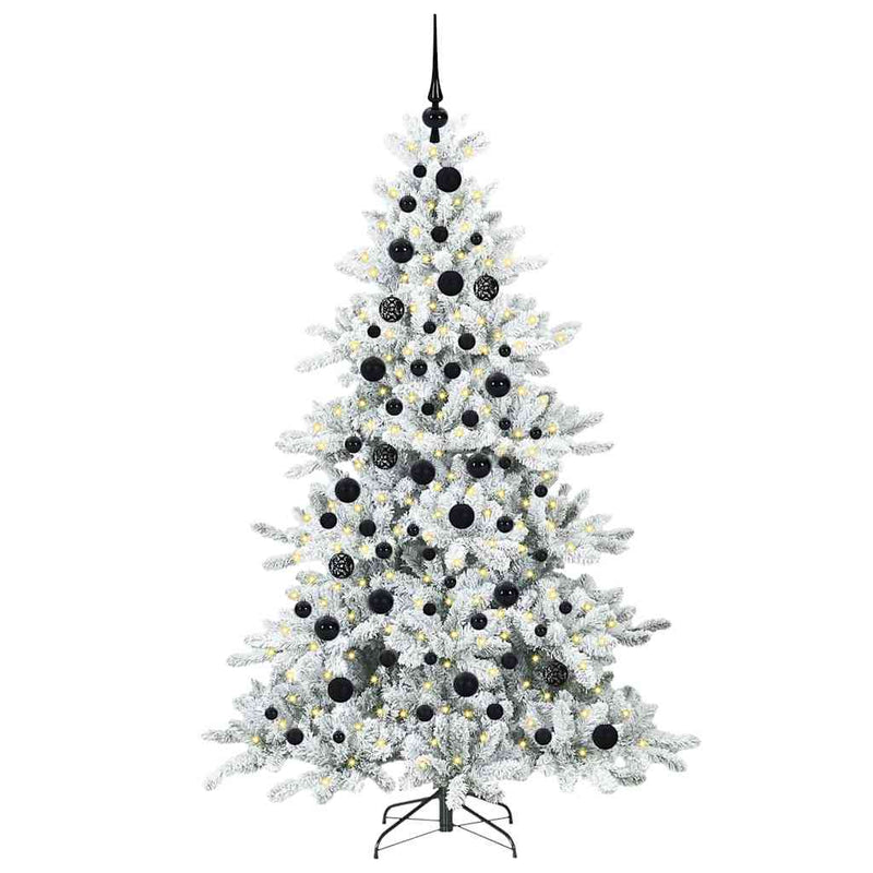 Load image into Gallery viewer, Vidaxl kunstmatige inklapbare kerstboom wit 180 cm pvc en staal
