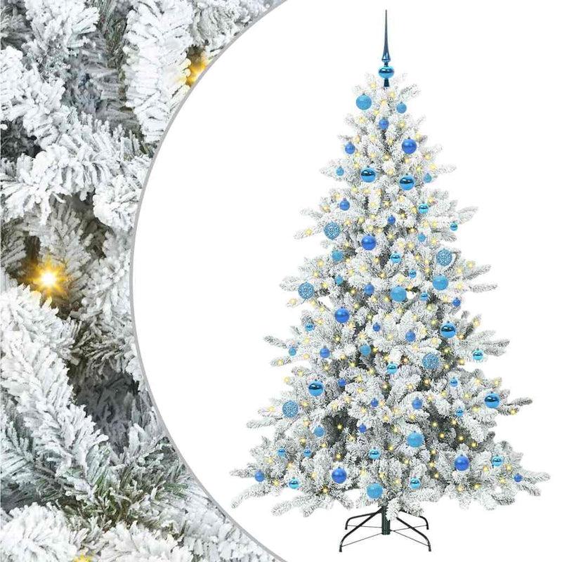 Load image into Gallery viewer, Vidaxl kunstmatige inklapbare kerstboom wit 180 cm pvc en staal
