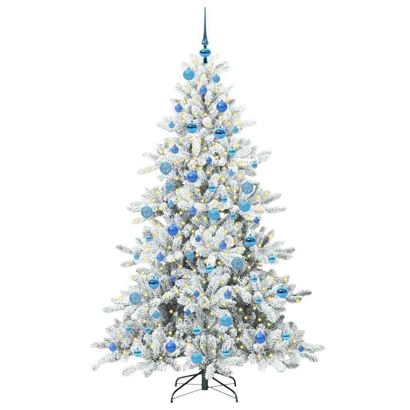 Load image into Gallery viewer, Vidaxl kunstmatige inklapbare kerstboom wit 180 cm pvc en staal

