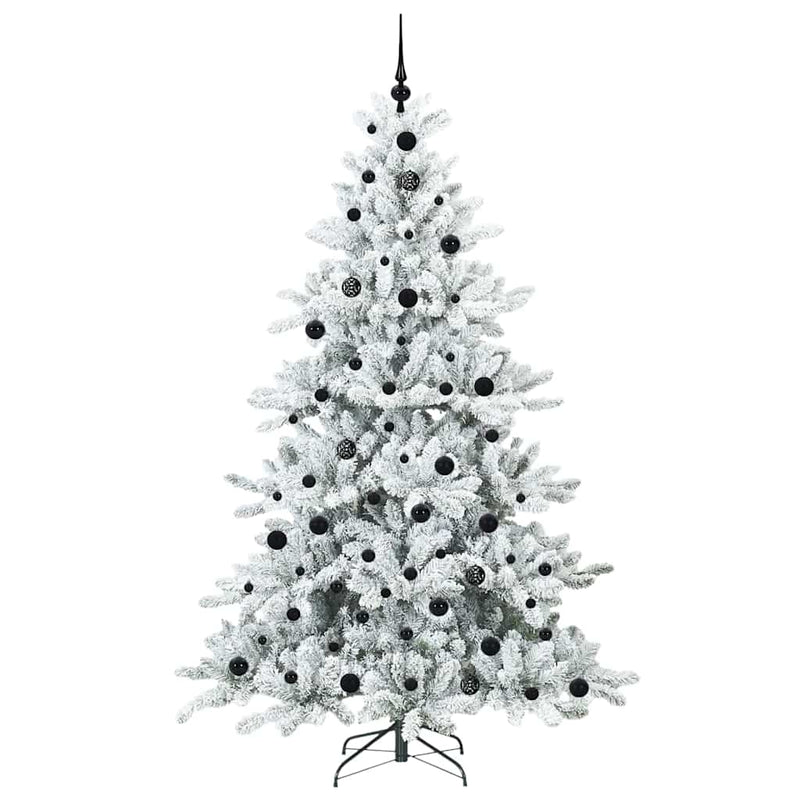 Load image into Gallery viewer, Vidaxl kunstmatige inklapbare kerstboom wit 210 cm pvc en staal
