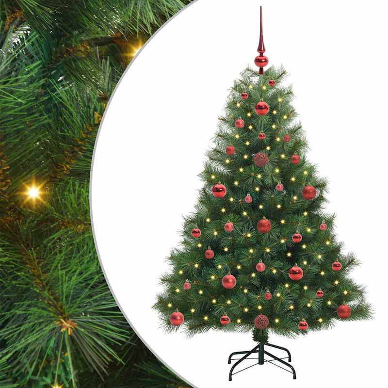 Load image into Gallery viewer, Vidaxl kunstkerstboom met 150 led met standaard groen 120 cm pe en pvc
