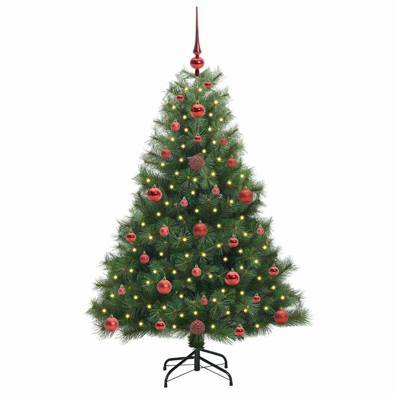 Load image into Gallery viewer, Vidaxl kunstkerstboom met 150 led met standaard groen 120 cm pe en pvc
