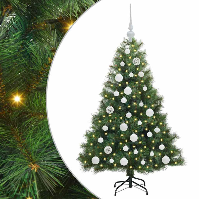 Load image into Gallery viewer, Vidaxl kunstkerstboom met 150 led met standaard groen 120 cm pe en pvc
