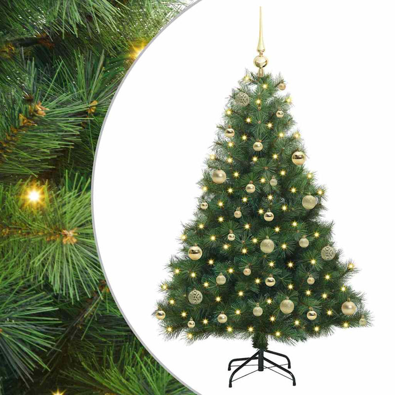 Load image into Gallery viewer, Vidaxl kunstkerstboom met 150 led met standaard groen 120 cm pe en pvc
