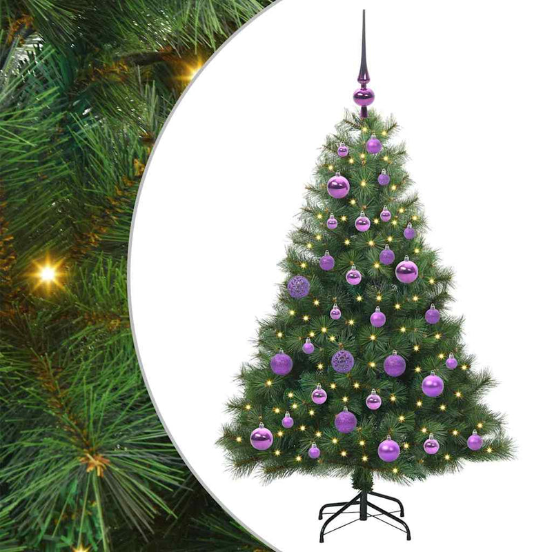 Load image into Gallery viewer, Vidaxl kunstkerstboom met 150 led met standaard groen 120 cm pe en pvc
