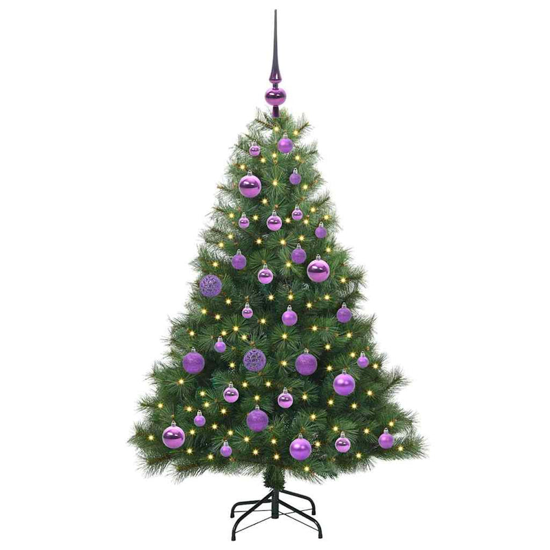 Load image into Gallery viewer, Vidaxl kunstkerstboom met 150 led met standaard groen 120 cm pe en pvc
