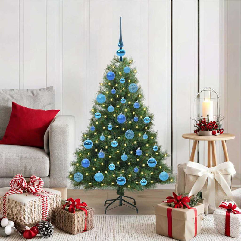 Load image into Gallery viewer, Vidaxl kunstkerstboom met 150 led met standaard groen 120 cm pe en pvc
