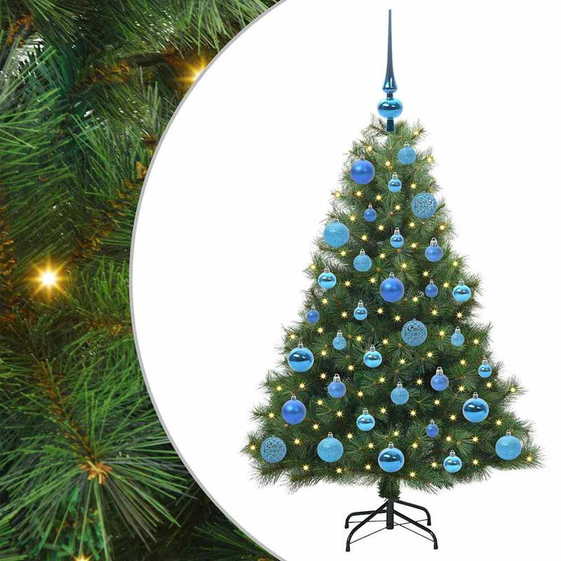 Load image into Gallery viewer, Vidaxl kunstkerstboom met 150 led met standaard groen 120 cm pe en pvc
