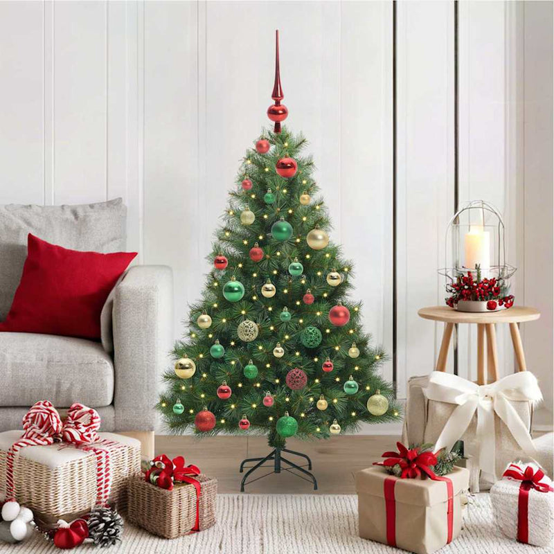 Load image into Gallery viewer, Vidaxl kunstkerstboom met 150 led met standaard groen 120 cm pe en pvc
