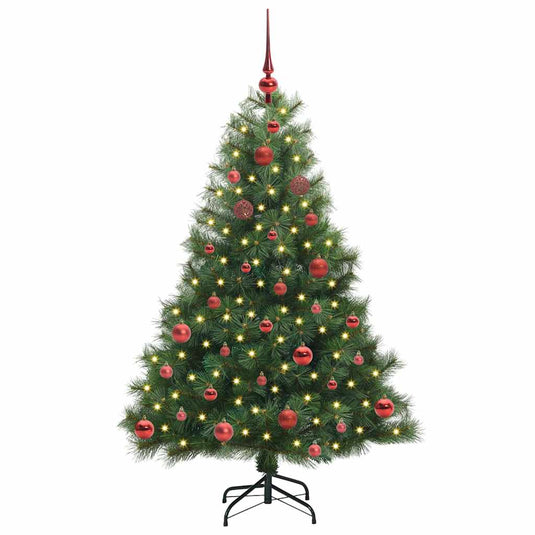 Vidaxl kunstkerstboom met 150 led met standaard groen 150 cm pe en pvc
