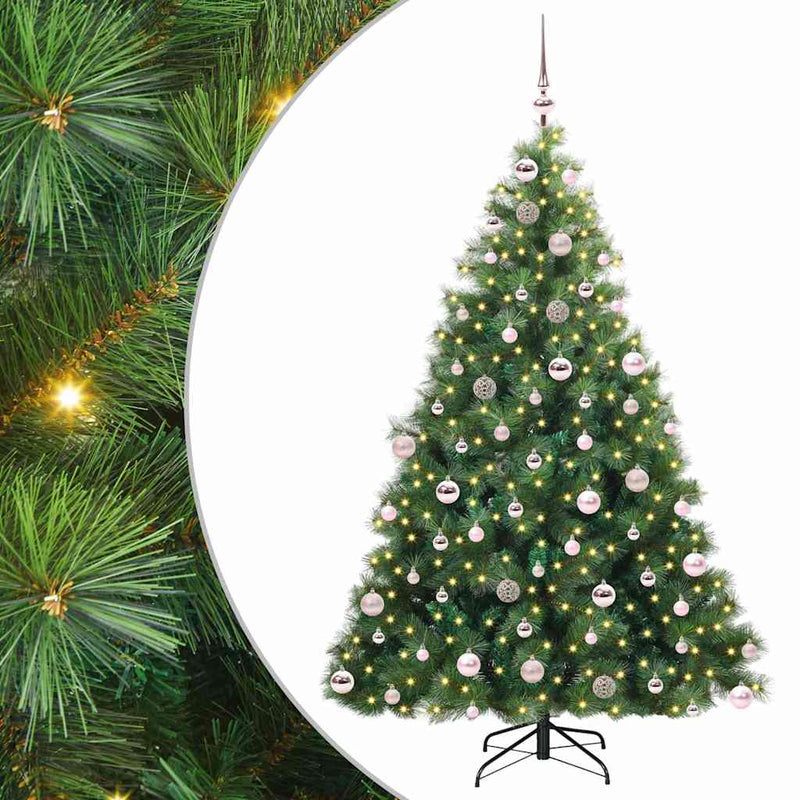 Load image into Gallery viewer, Vidaxl kunstkerstboom met 300 led met standaard groen 180 cm pe en pvc
